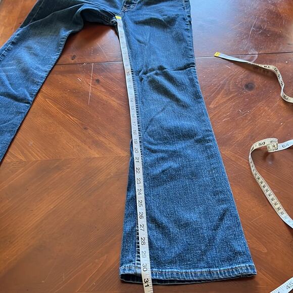 Mossissue by Mossimo Blue Denim Flare Jeans Junior Size 1 Y2K - Picture 9 of 10